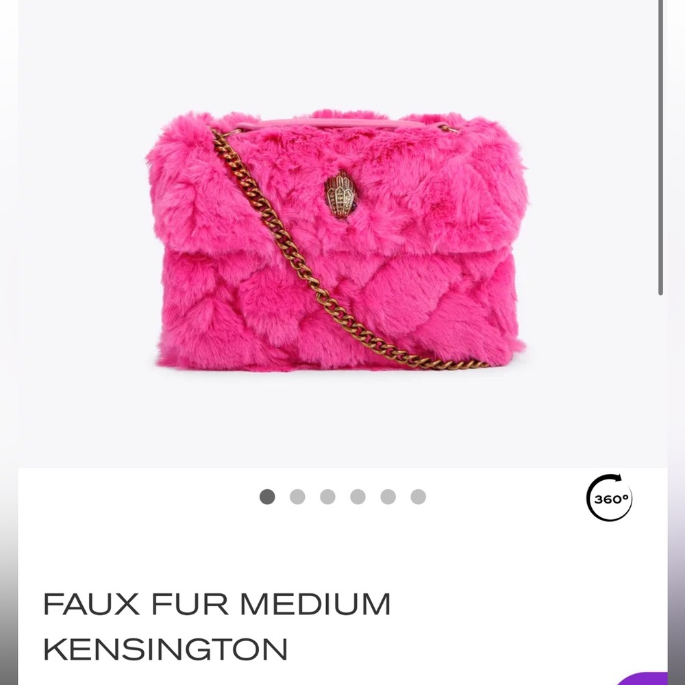 Pink Faux Fur Women Bag
